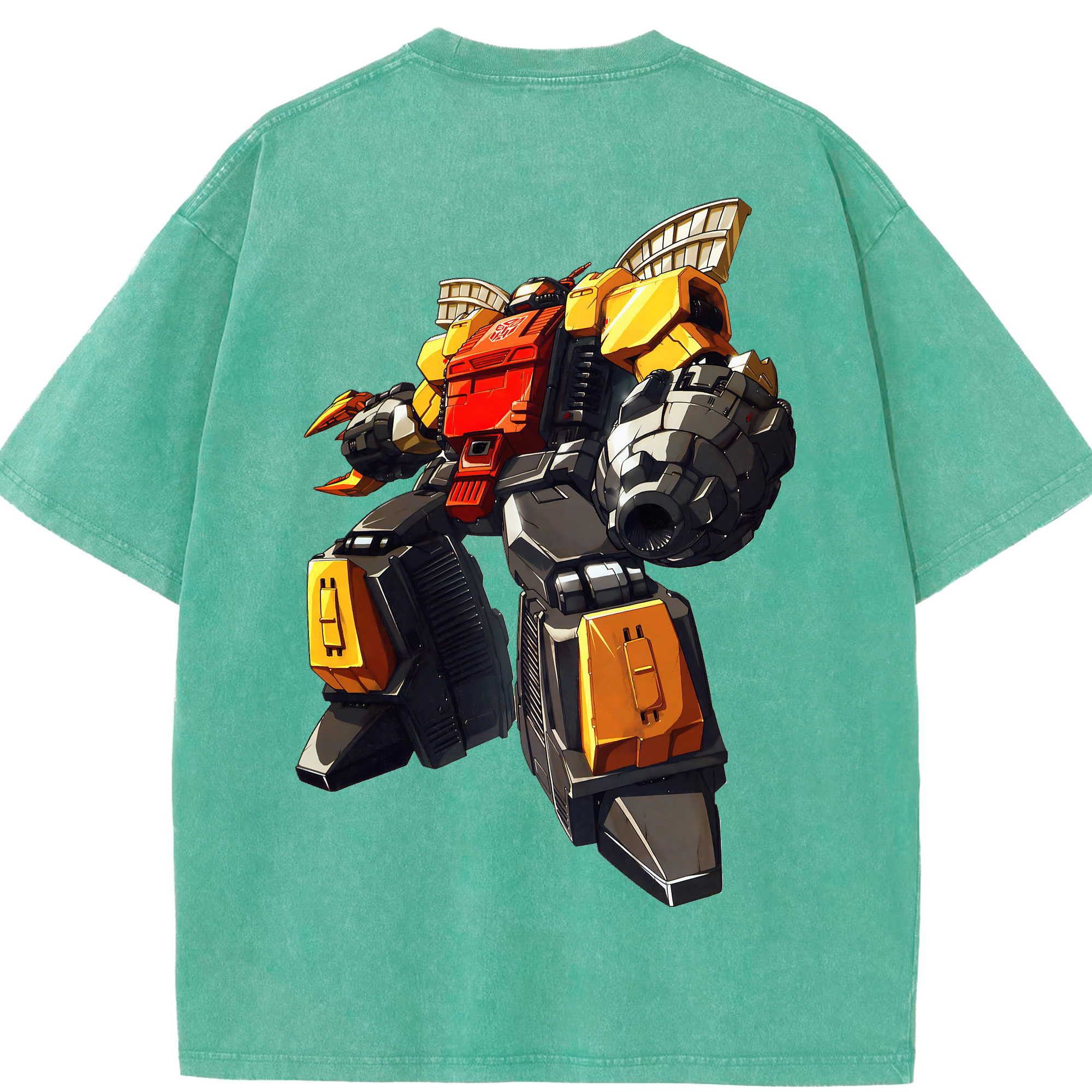 （画像用） Transformers トランスフォーマー 綿100% ヴィンテージ風 半袖Tシャツ（背面プリント）